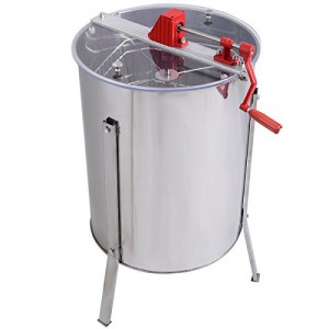 Goplus Large 4/8 Frame Stainless Steel Manual Honey Extractor