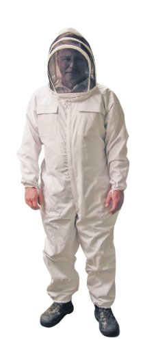 Best Beekeeping Suits - Sting Proof Bee Suits - Mann Lake Economy Beekeeper Suit with Self Supporting Veil