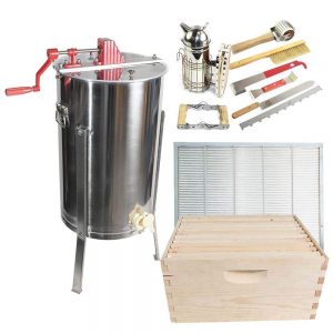 Beekeeping Starter Kit - Goodland Bee Supply GLESUPERX2CTS1 Complete Beehive Kit