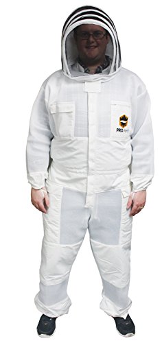 Best Ventilated Bee Suits - Mann Lake Provent Beekeeper Suit with Self Supporting Veil