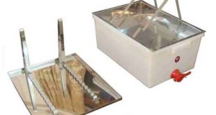 Agralogix Honey Uncapping Plastic Bin and Stainless Tray