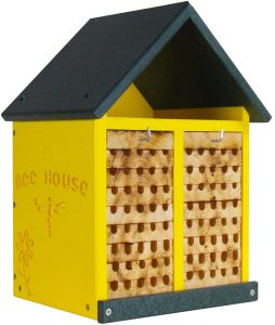 Best Mason Bee House - JCs Wildlife Double-Wide Poly Lumber and Pine Mason Bee House