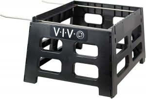VIVO BEE-HVST Black Plastic Beehive Stand