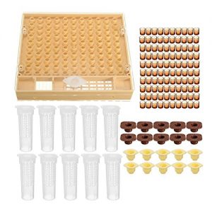 Bee Queen Rearing Cupkit Complete Box System Beekeeping Cage Kit/Set Cup F2X7 