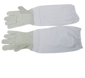 Best Beekeeping Gloves - VIVO BEE-V103 Leather Beekeeping Gloves with Sleeves