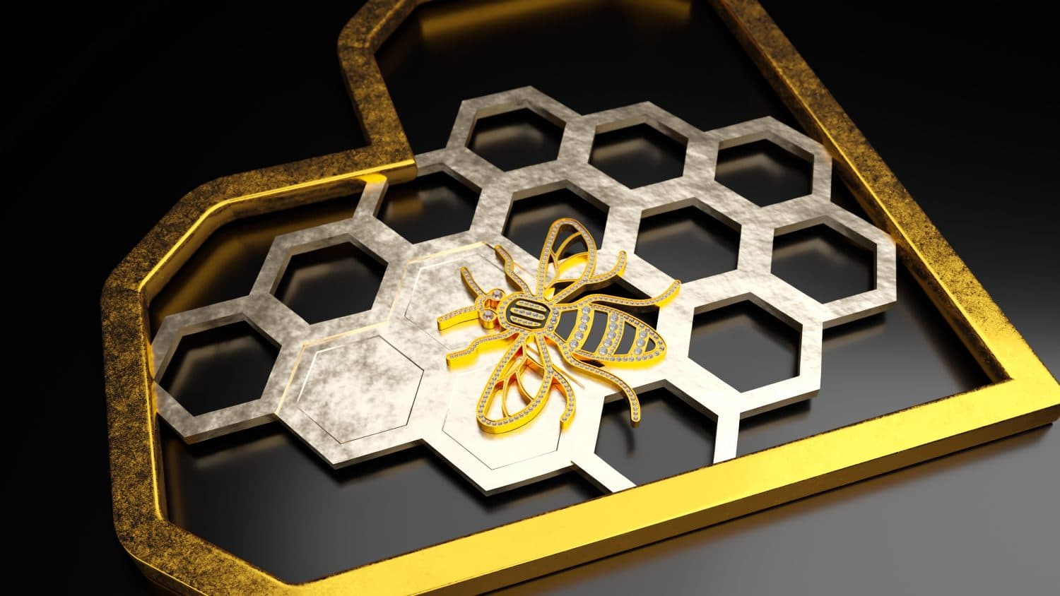 Silver Little Bee Honey Bee Beehive Honeycomb earrings-Bee jewelry gifts for women her teens 