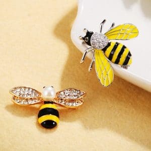 Little Bee Rhinestone Brooch