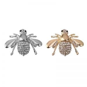 Shiny Crystal Bee Brooch