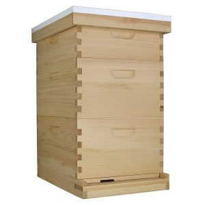 Best Wooden Beehives - Busy Bees 'N' More Amish Made 10 Frame Beehive - 2 Deeps and 1 Medium
