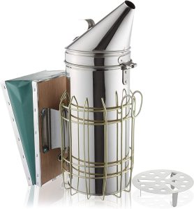 Best Bee Smokers - Honey Keeper 12-1/2 inch Beehive Smoker, Stainless Steel with Heat Shield